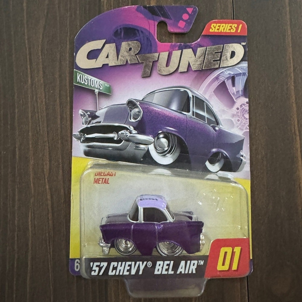 NIB Car Tuned '57 Chevy Bel Air #01 Walgreens Exclusive Series 1 Purple RARE MGA